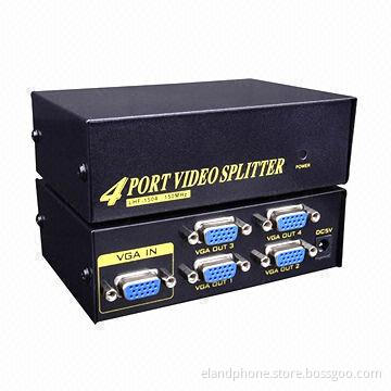 VGA splitters, 4 ports, 150MHz, up to 1,600*1,280
